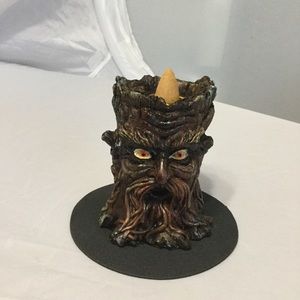 Mini Tree Stump Backflow Incense Cone Burner